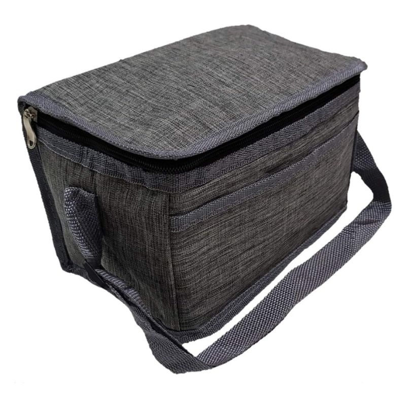 Bolsa Térmica Necessaire Academia Marmita Fitness Mamadeira Cinza - Fuaufas