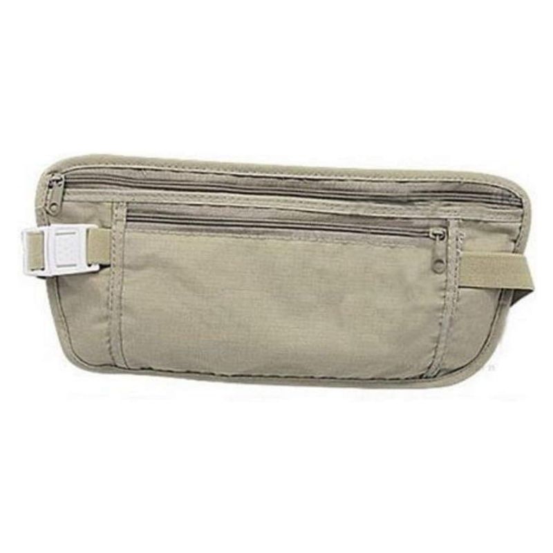 Pochete Doleira Bolsa Viagem Oculta Invisível Anti Roubo Hobbywin Bege - BBSHOP